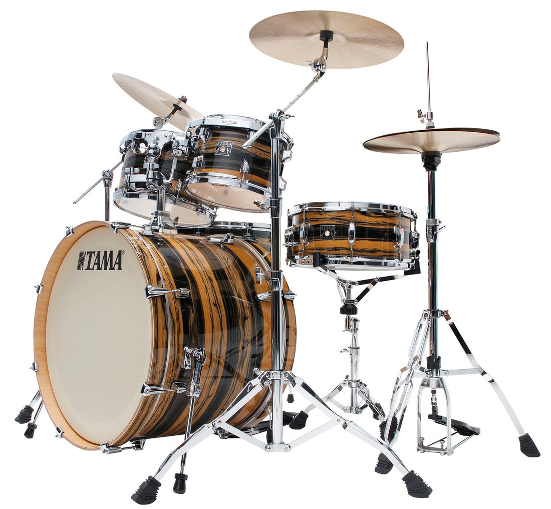 Tama CK52KRS NET Superstar Classic Batería Acústica Natural Ebony Tiger WRap 2