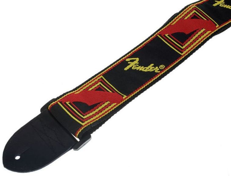 Fender 0990681500 Correa 2 Monogram Black/Yellow/Red 3