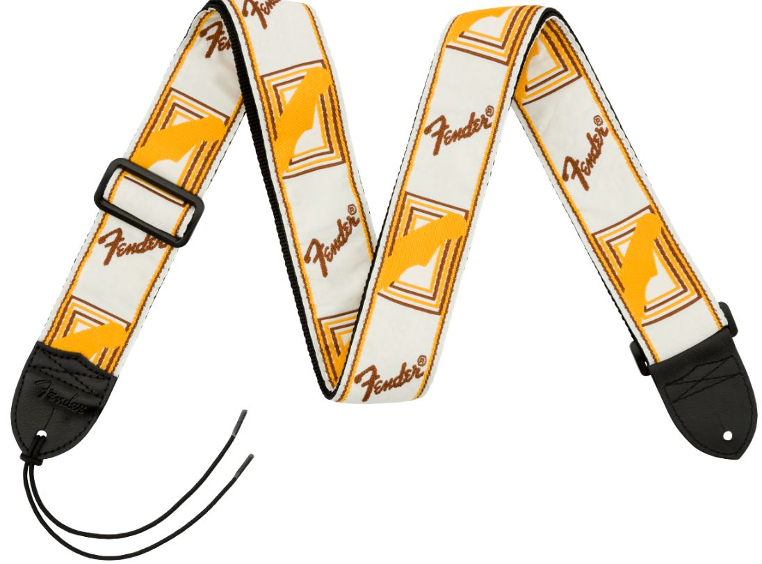 Fender 0990683000 Correa 2 Monogram White/Brown/Yellow 1