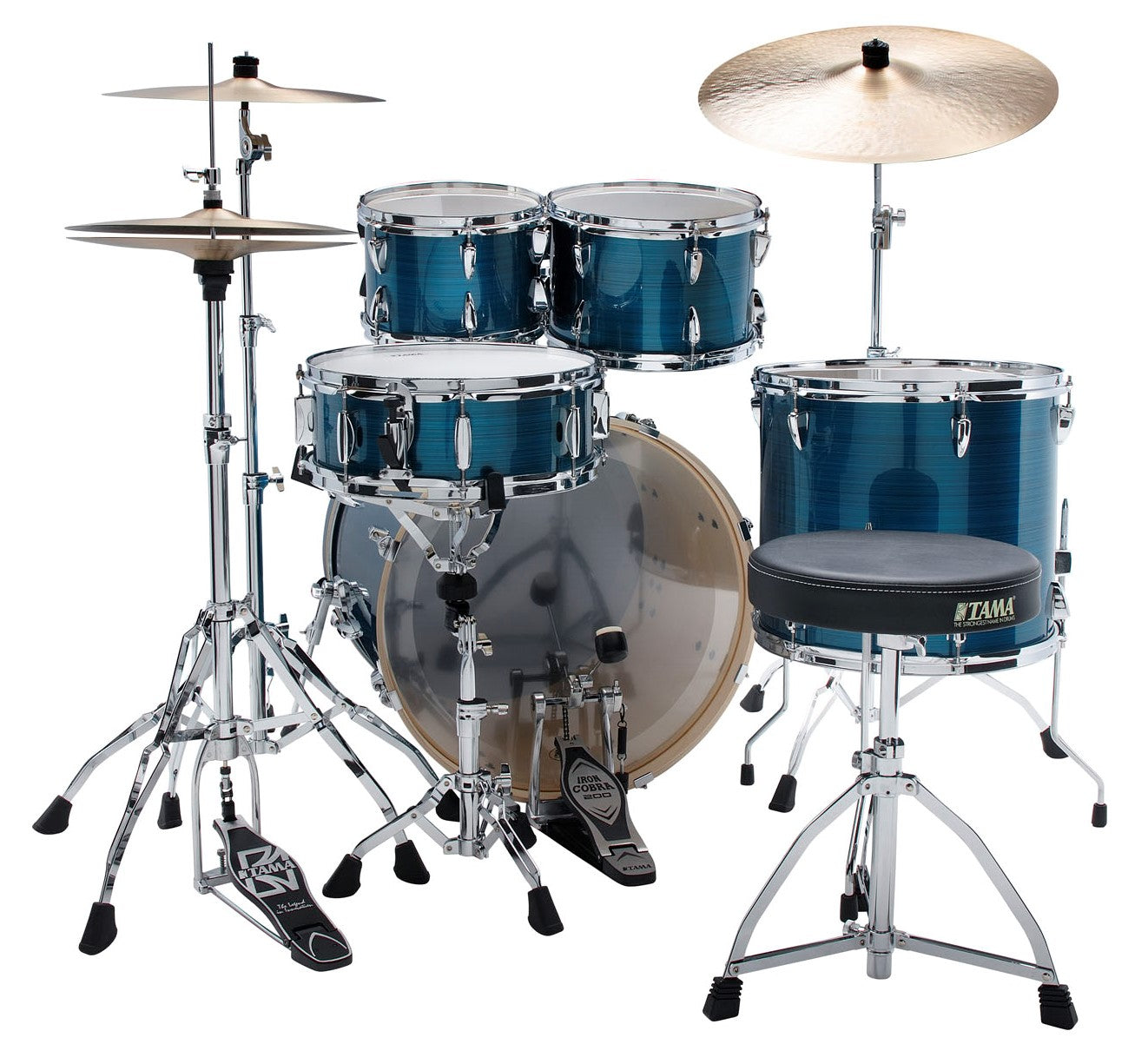 Tama IP52H6W HLB Imperialstar Batería Acústica con Herrajes Hairline Blue 3