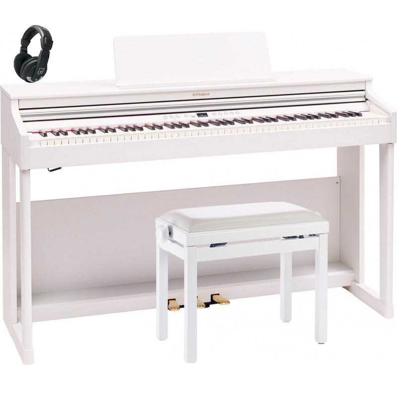 Roland -Pack- RP701 WH Piano Digital Blanco + Banqueta y Auriculares 1