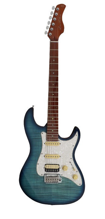 Sire S7 FM TBL v2 Larry Carlton Guitarra Eléctrica Transparent Blue 1