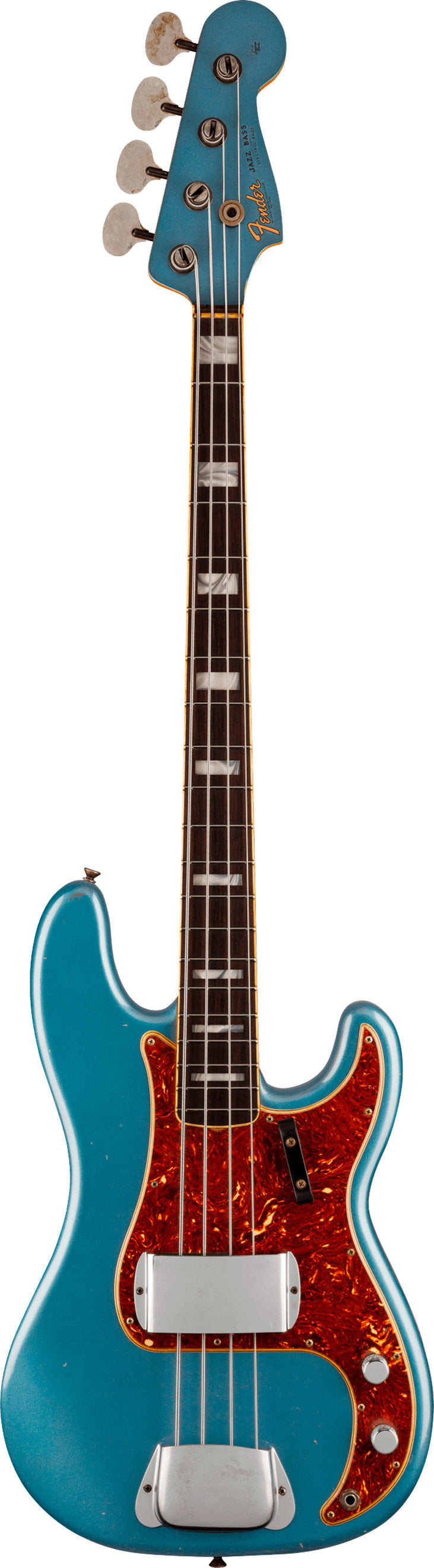 Fender Custom Shop Ltd P Jazz Bass Journeyman Relic RW Bajo Eléctrico Aged Lake Placid Blue. 1