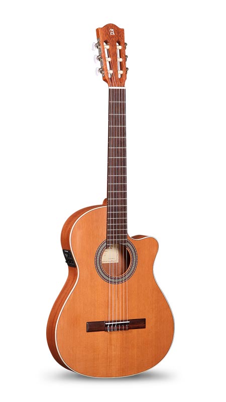 Alhambra Z Nature CTEZ con Funda Guitarra Española Electrificada con Cutaway Cuerpo Estrecho 1