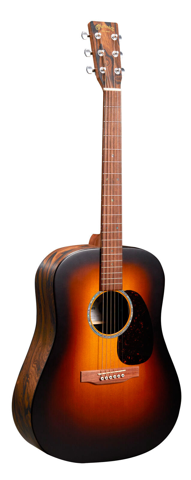 Martin DX2E Ziricote Burst Guitarra Electroacústica Dreadnought Burst 1