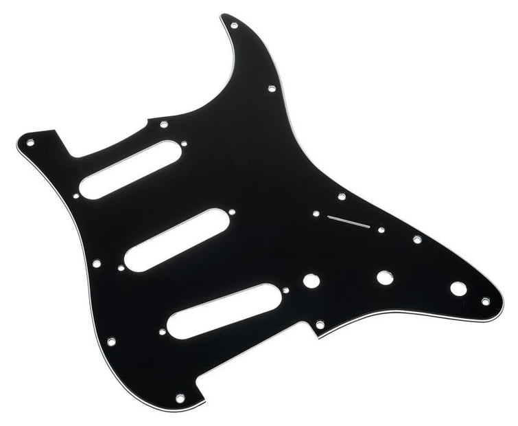 Fender 0991359000 Golpeador Standard Stratocaster 3 Single Coils 11 Screw Holes Black 3 Ply 2