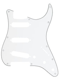 Fender 0991360000 Golpeador Standard Stratocaster 3 Single Coils 11 Screw Holes White 3 Ply 1