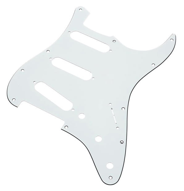 Fender 0991360000 Golpeador Standard Stratocaster 3 Single Coils 11 Screw Holes White 3 Ply 3