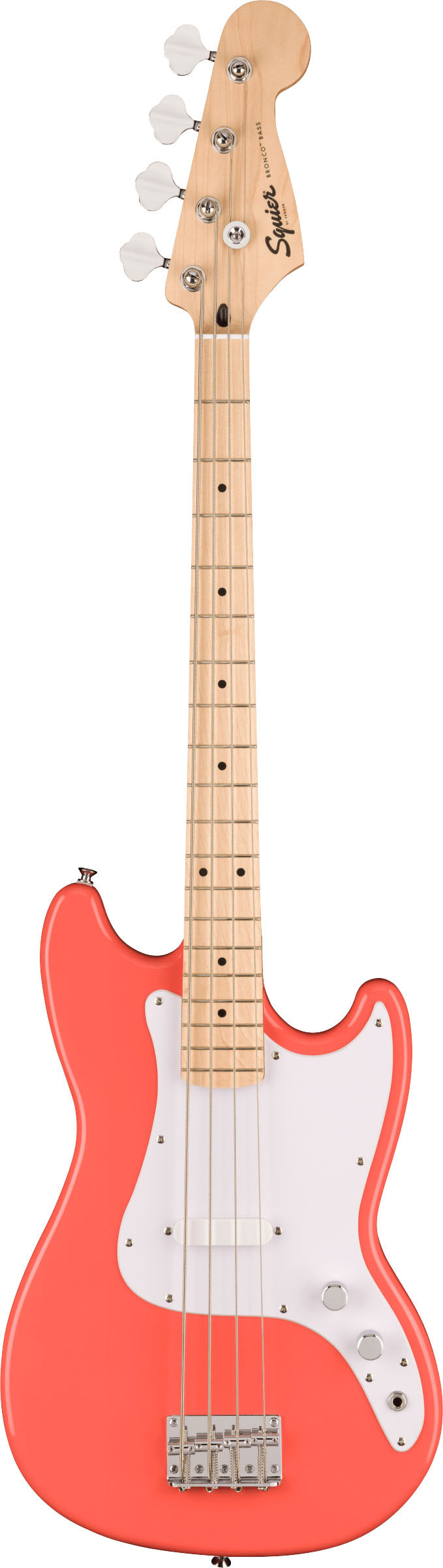 Squier Sonic Bronco Bass MN Bajo Eléctrico Tahitian Coral 1