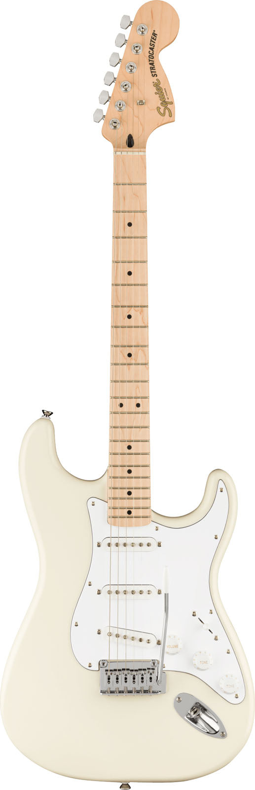 Squier Affinity Stratocaster MN Guitarra Eléctrica Olympic White 1