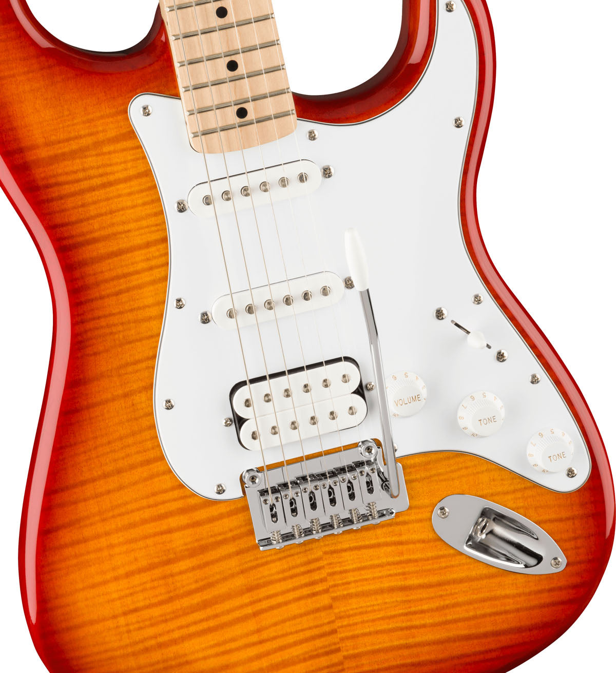 Squier Affinity Stratocaster FMT HSS MN Guitarra Eléctrica Sienna Sunburst 4