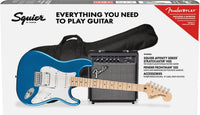 Squier Affinity Pack Stratocaster HSS MN LPB Guitarra Eléctrica Lake Placid Blue 9