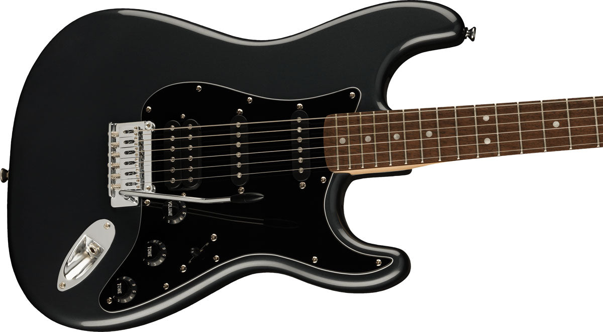 Squier Affinity Pack Stratocaster HSS IL CFM Guitarra Eléctrica Charcoal Frost Metallic 5