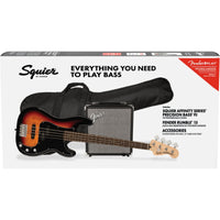 Squier Affinity Pack Precision Bass PJ 3TS IL Bajo Eléctrico 3 Colores Sunburst 12