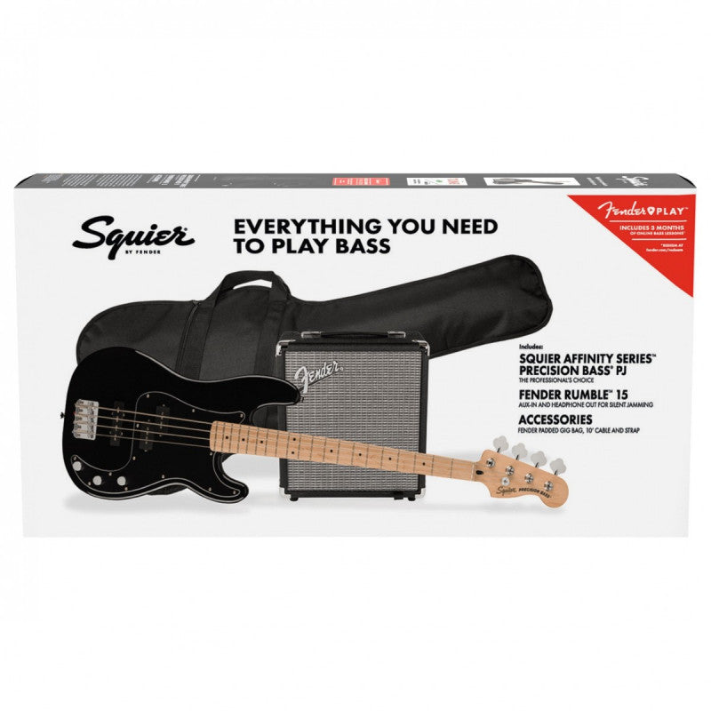 Squier Affinity Pack Precision Bass PJ BLK MN Bajo Eléctrico Negro 13