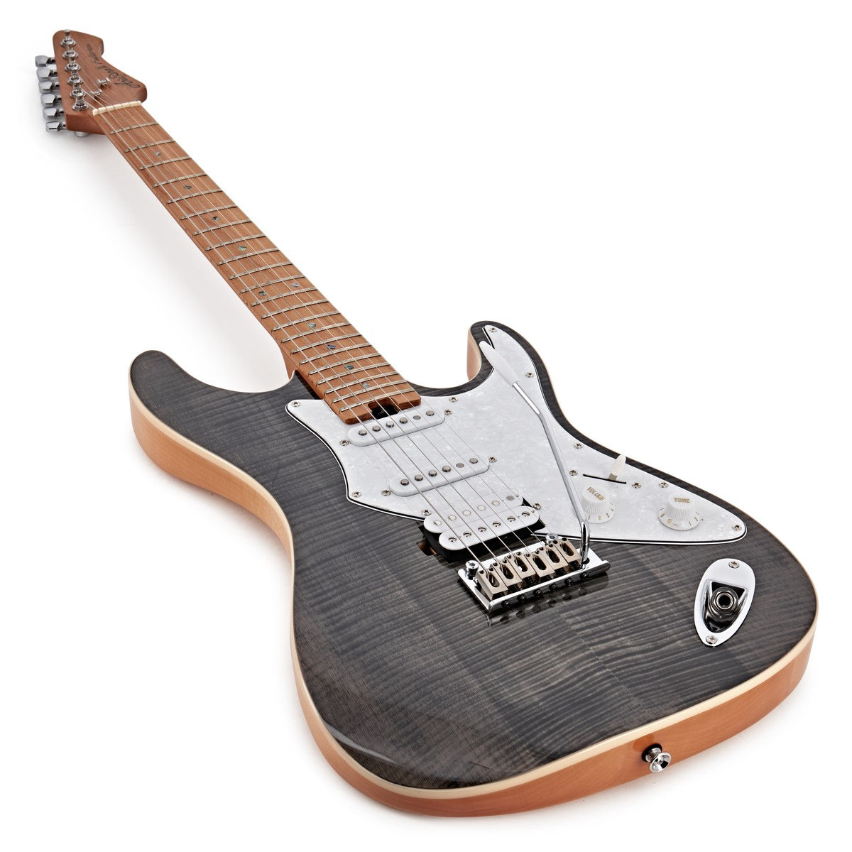 Aria 714 BKDM MK2 Fullerton Guitarra Eléctrica Black Diamond 3