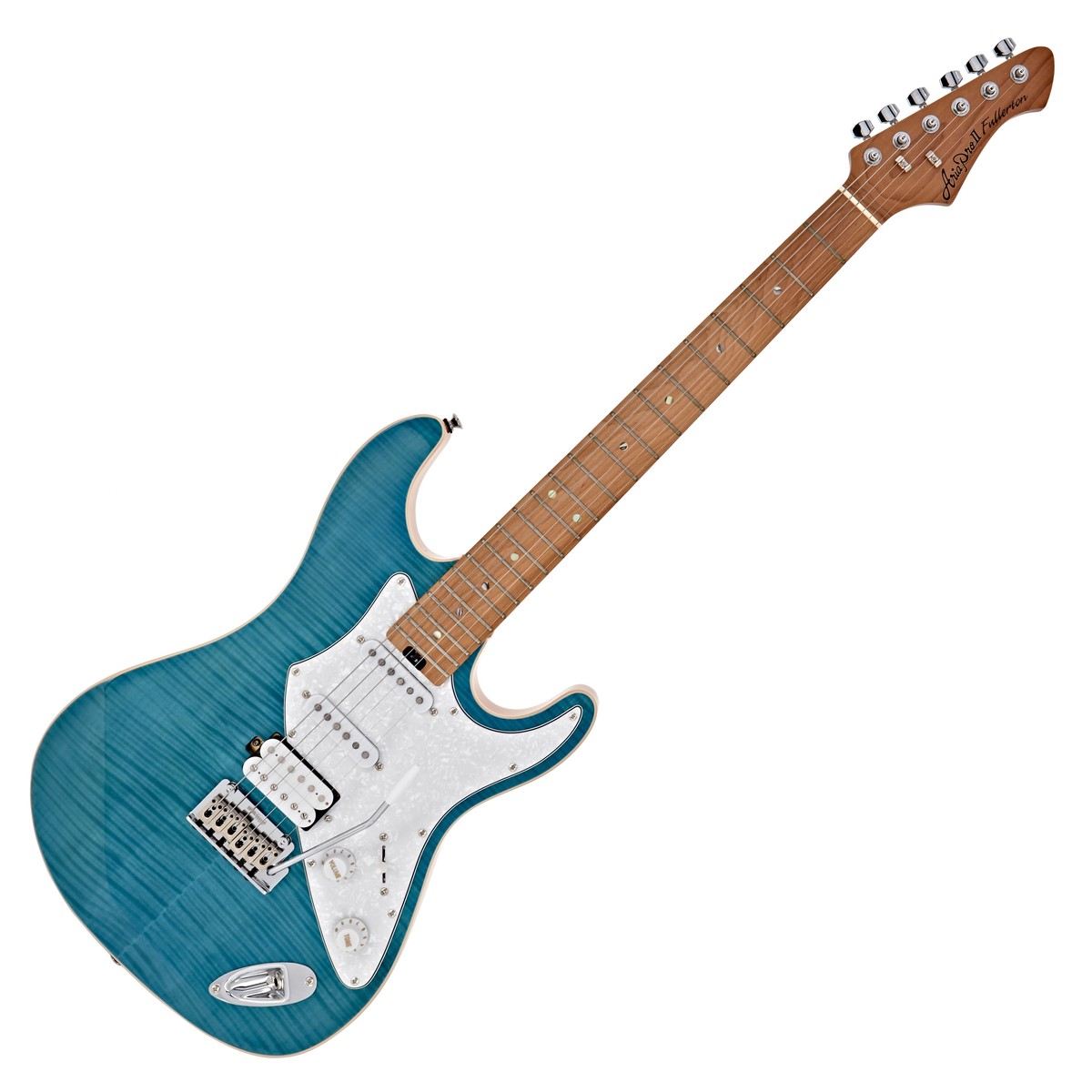 Aria 714 TQBL MK2 Fullerton Guitarra Eléctrica Turquoise Blue 8