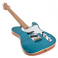 Aria 615 TQBL MK2 Nashville Guitarra Eléctrica Turquoise Blue 3