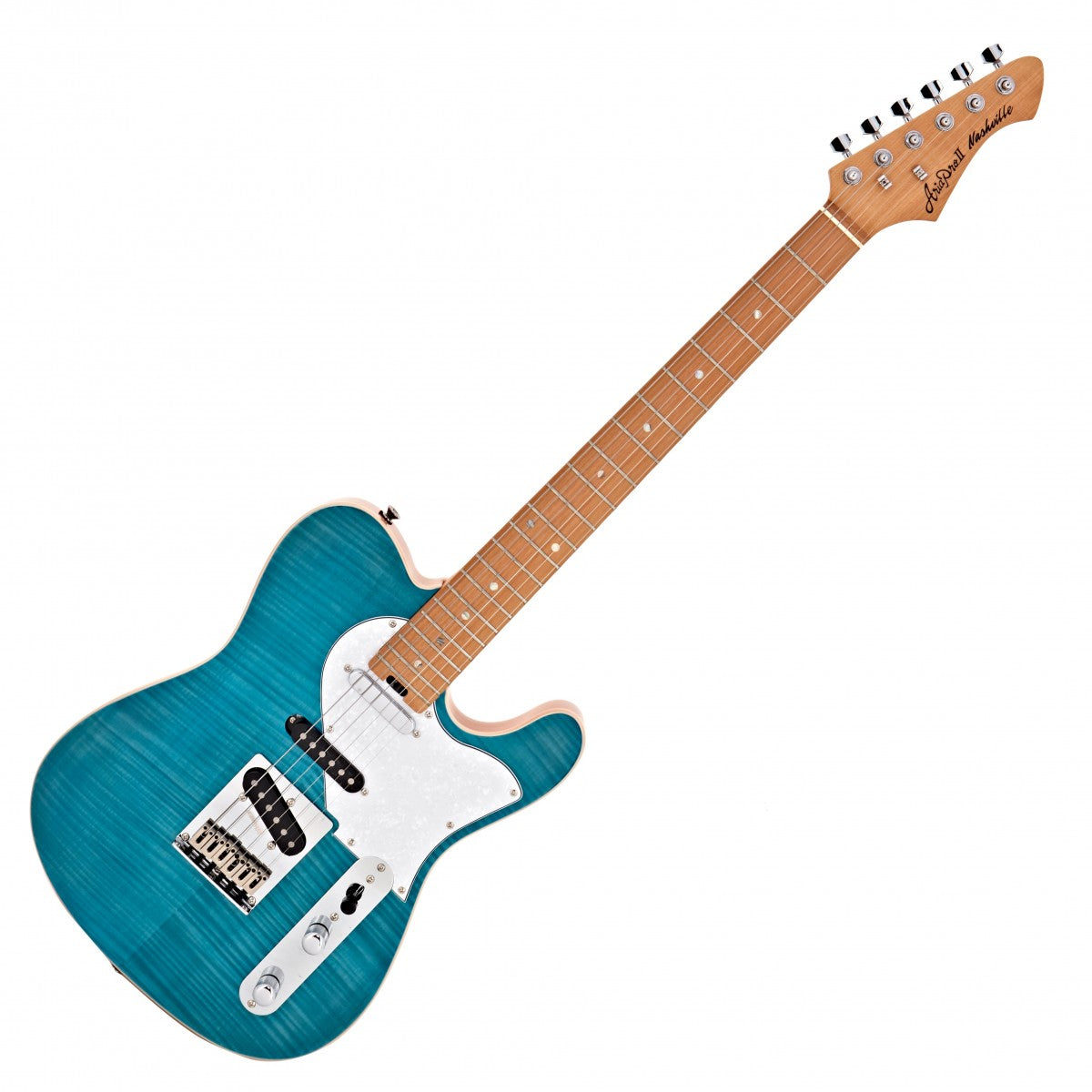 Aria 615 TQBL MK2 Nashville Guitarra Eléctrica Turquoise Blue 8