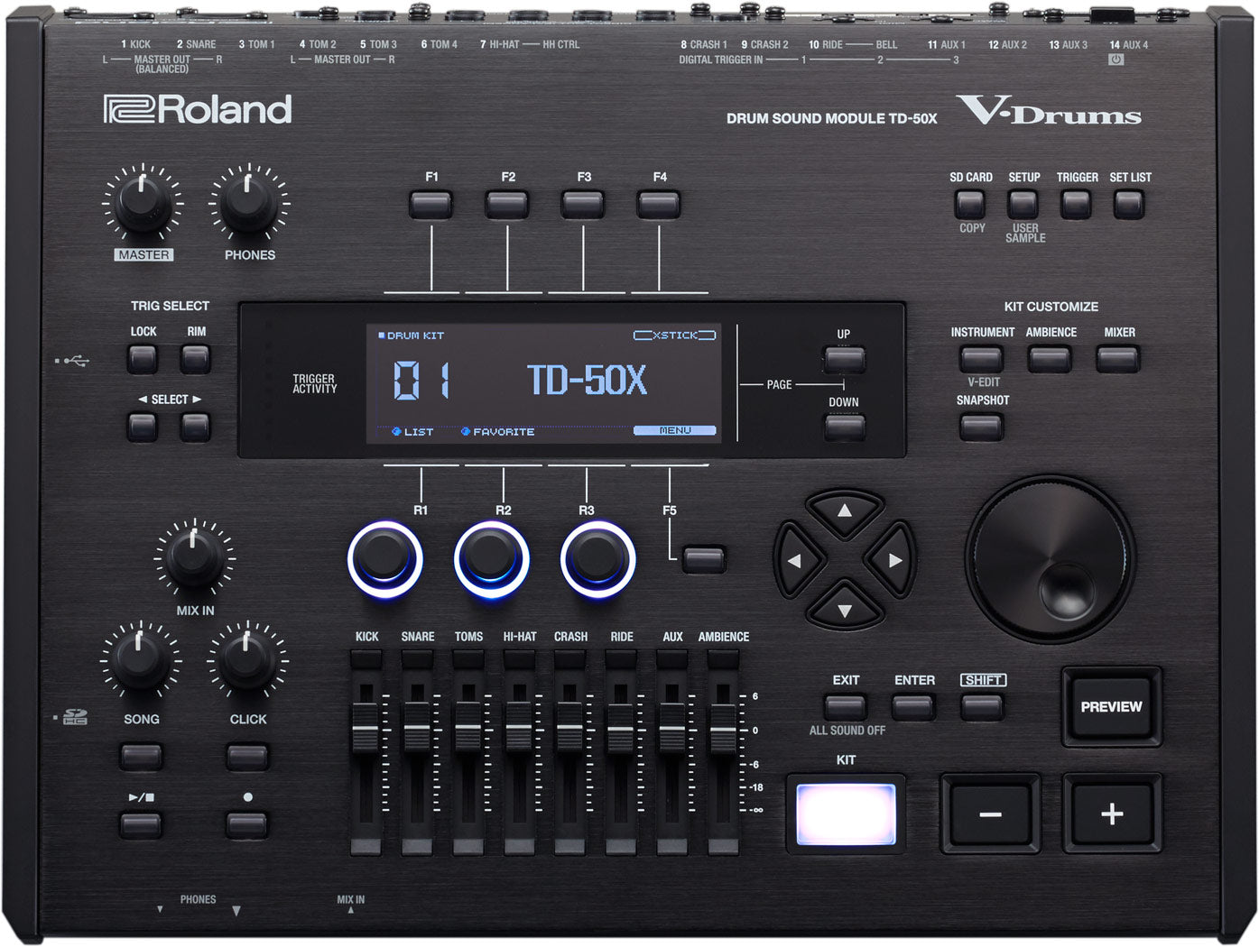 Roland TD50X Módulo Sonidos Batería Electrónica 13