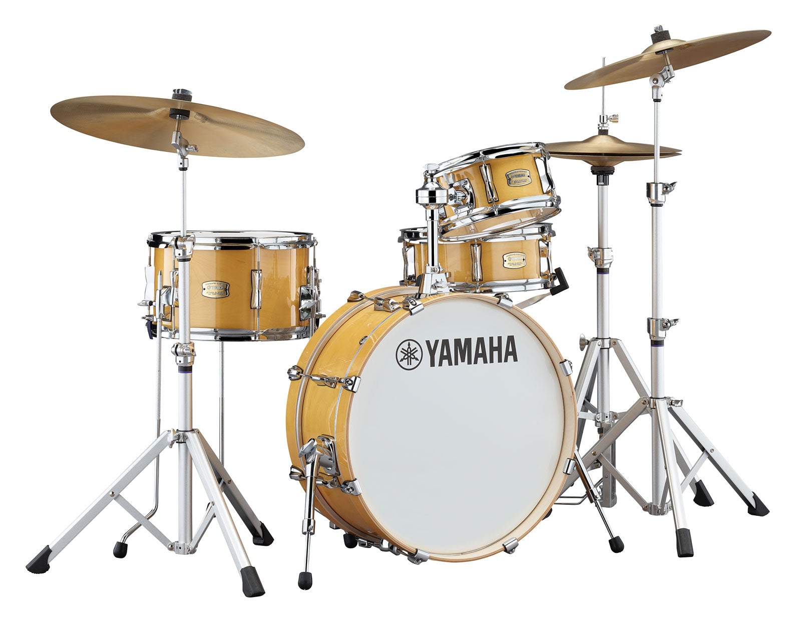 Yamaha SBP0F4H NW Stage Custom Birch Hip Batería Acústica Honey Natural Wood 19