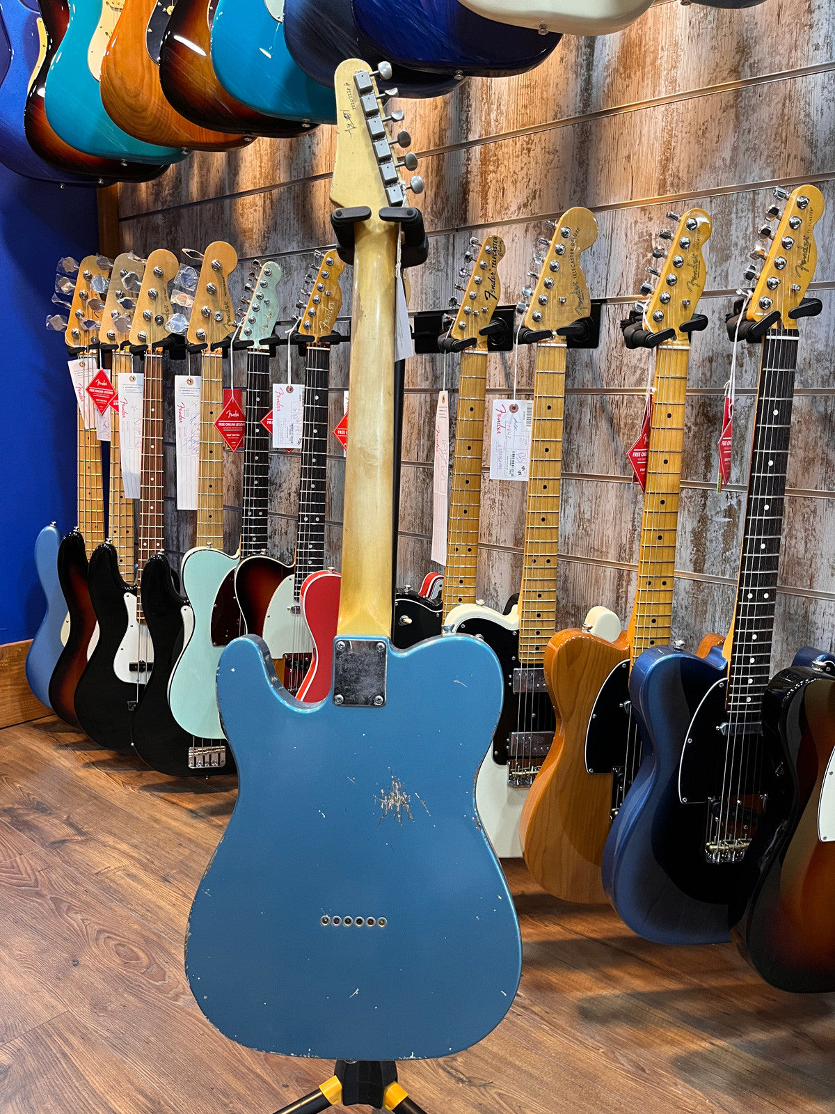 Franchin Guitars Mars Standard RW Guitarra Eléctrica Lake Placid Blue Medium Relic 6