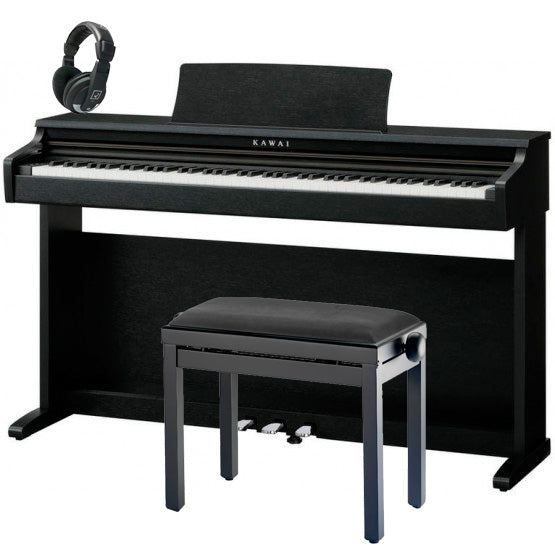 Kawai -Pack- KDP120 BLK Piano Digital Negro + Banqueta y Auriculares 1