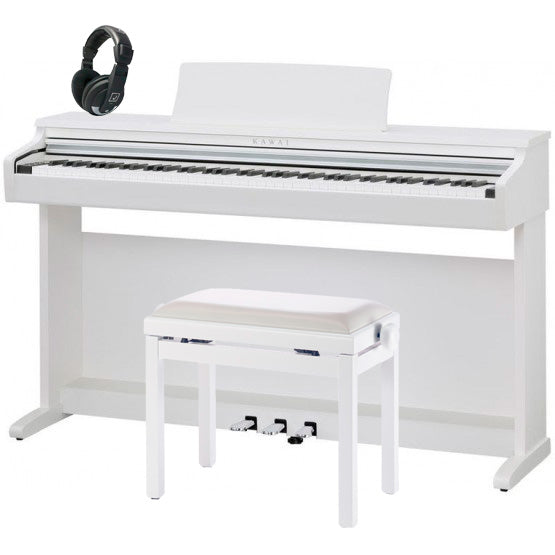 Kawai -Pack- KDP120 WH Piano Digital Blanco + Banqueta y Auriculares 1