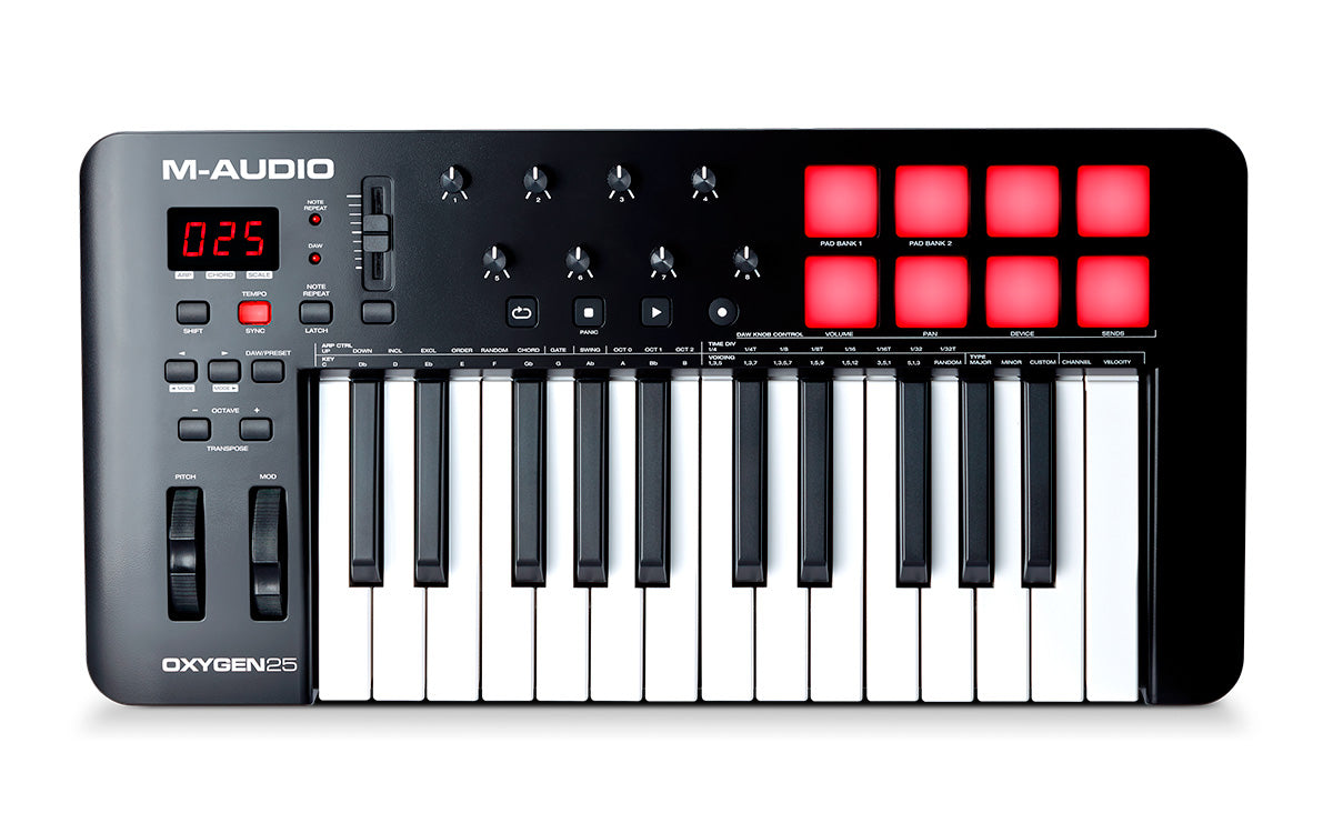 M Audio Oxygen25 MKV Teclado Controlador Midi USB 1