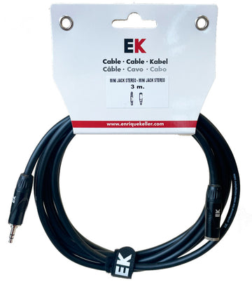 Auvisa ACEKS Cable Extensión Minijack Estéreo Macho Minijack Estéreo Hembra 3 Metros 1