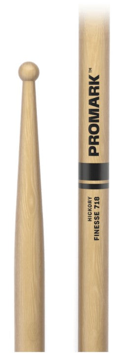 Pro Mark TX718W Finesse Hickory Samll Round Par Baquetas Batería 5