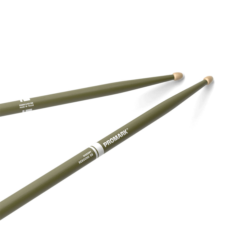 Pro Mark RBH595AW-Green Rebound 5B Par Baquetas Batería Verdes 2