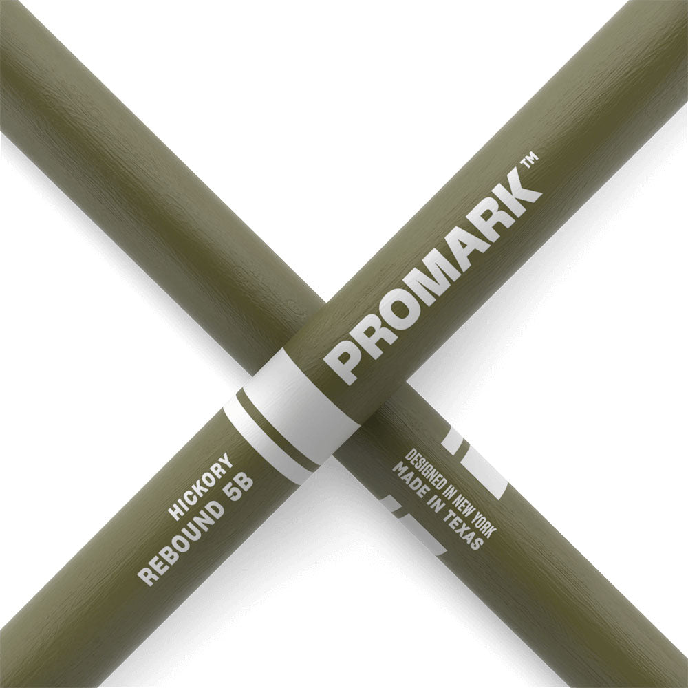 Pro Mark RBH595AW-Green Rebound 5B Par Baquetas Batería Verdes 4