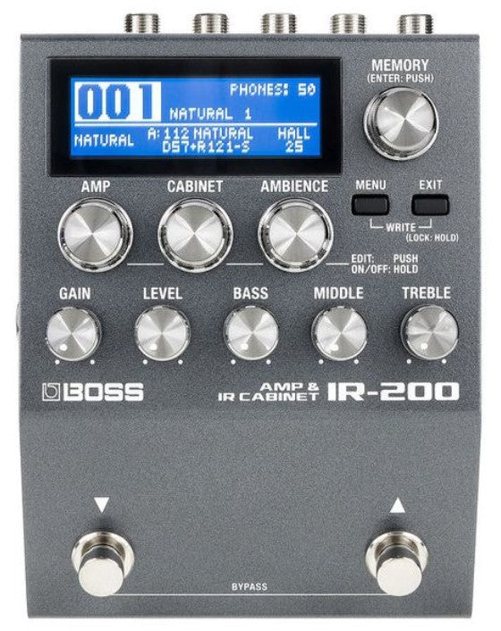 Boss IR200 Pedal IR de Pantalla y Amplificador 1