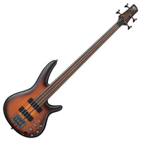 Ibanez SRF700 BBF Workshop Bajo Eléctrico Fretless Brown Burst Flat 5