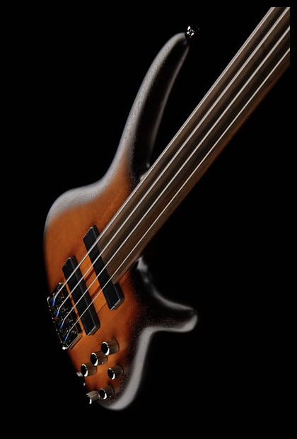 Ibanez SRF700 BBF Workshop Bajo Eléctrico Fretless Brown Burst Flat 16