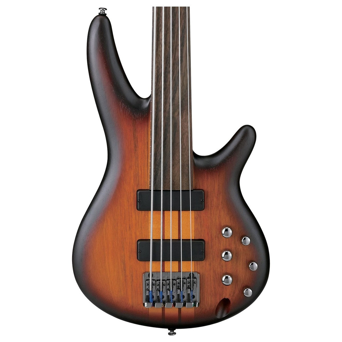 Ibanez SRF705 BBF Workshop Bajo Eléctrico 5 Cuerdas Fretless Brown Burst Flat 2