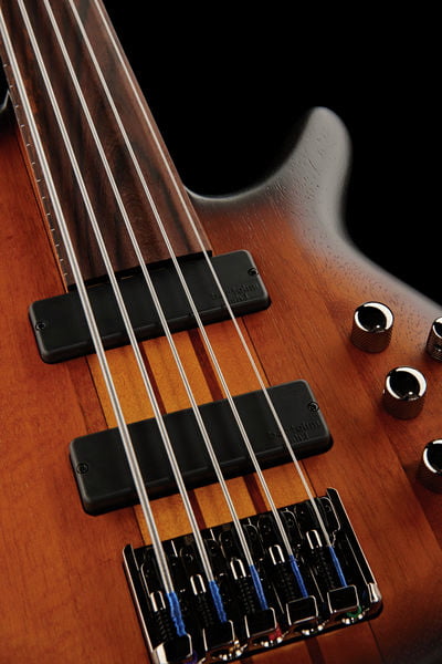 Ibanez SRF705 BBF Workshop Bajo Eléctrico 5 Cuerdas Fretless Brown Burst Flat 12