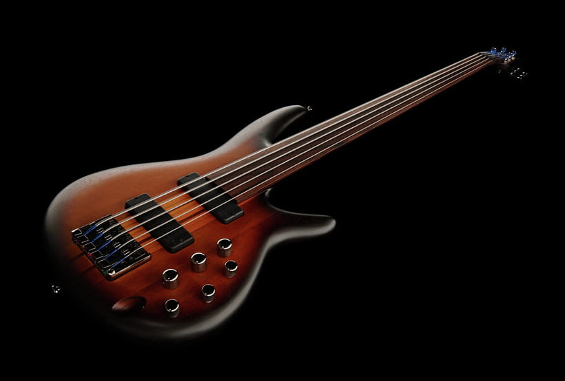 Ibanez SRF705 BBF Workshop Bajo Eléctrico 5 Cuerdas Fretless Brown Burst Flat 13