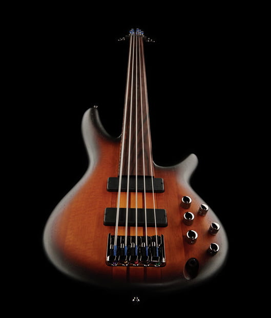 Ibanez SRF705 BBF Workshop Bajo Eléctrico 5 Cuerdas Fretless Brown Burst Flat 16