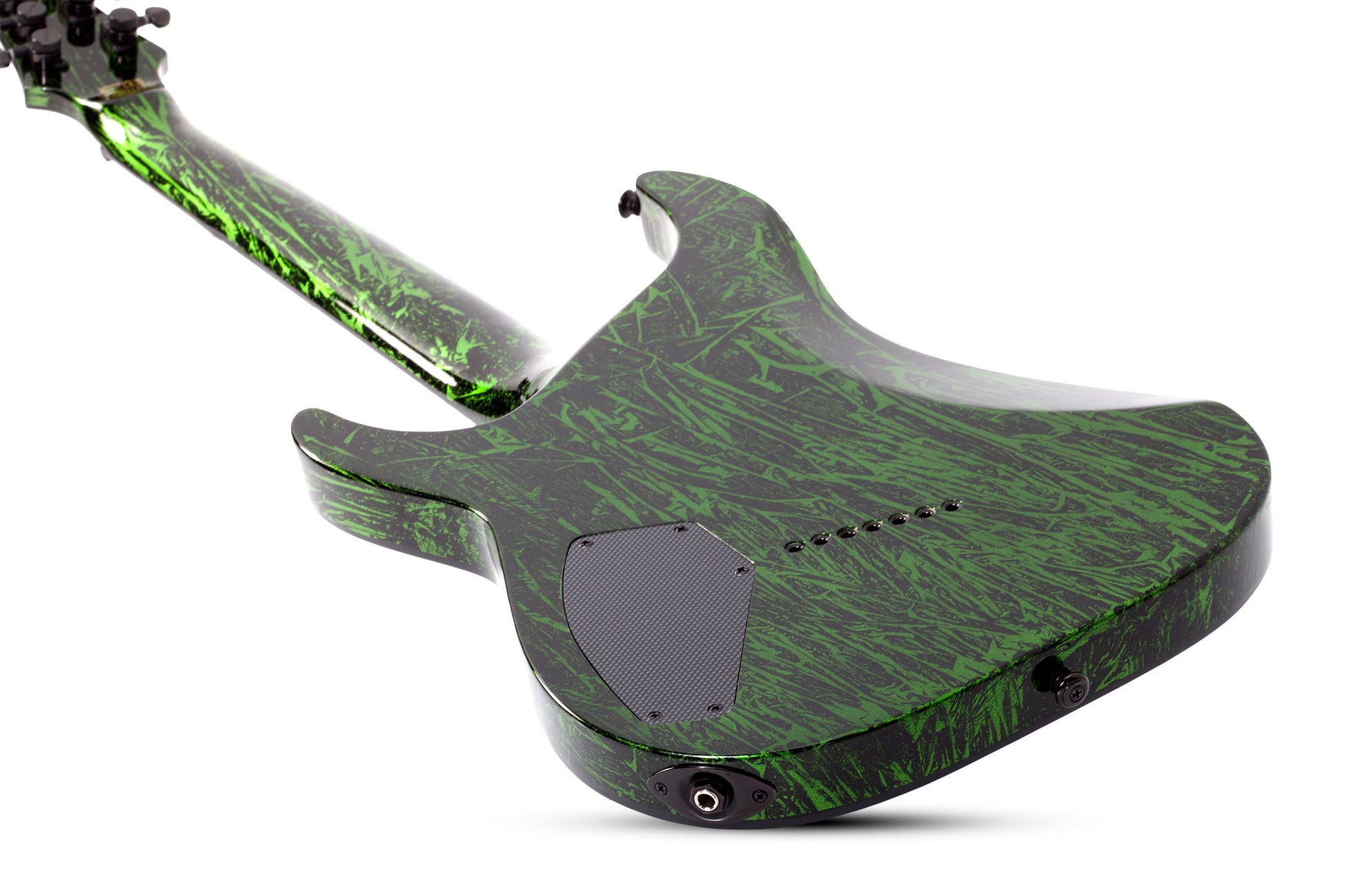 Schecter C-7 Multiscale Silver Mountain TV Guitarra Eléctrica Toxic Venom 4