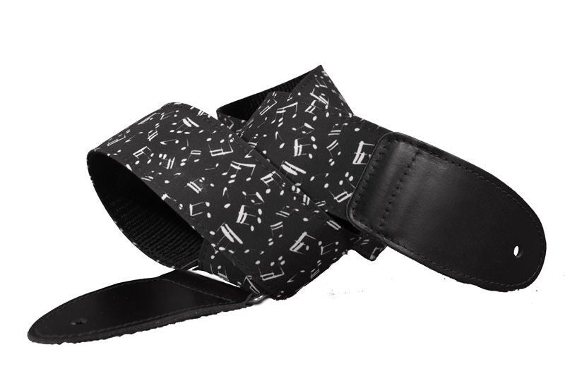 Bourbon Strap Music Notes Textile Correa Guitarra 1