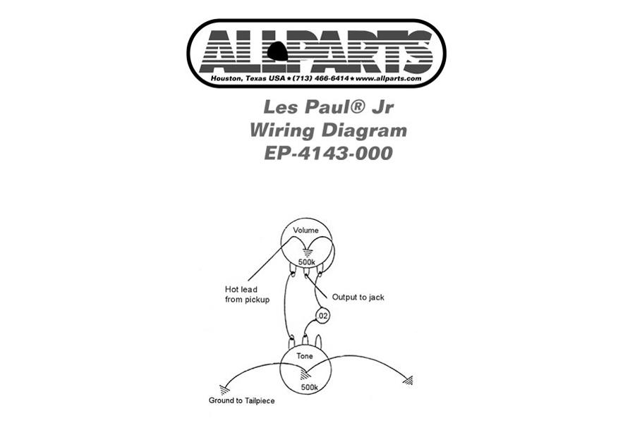 All Parts EP4143000 Kit de Cable para Guitarra Les Paul o SG Junior 1