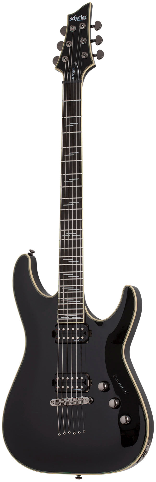 Schecter C-1 Blackjack GBLK Guitarra Eléctrica Gloss Black 1