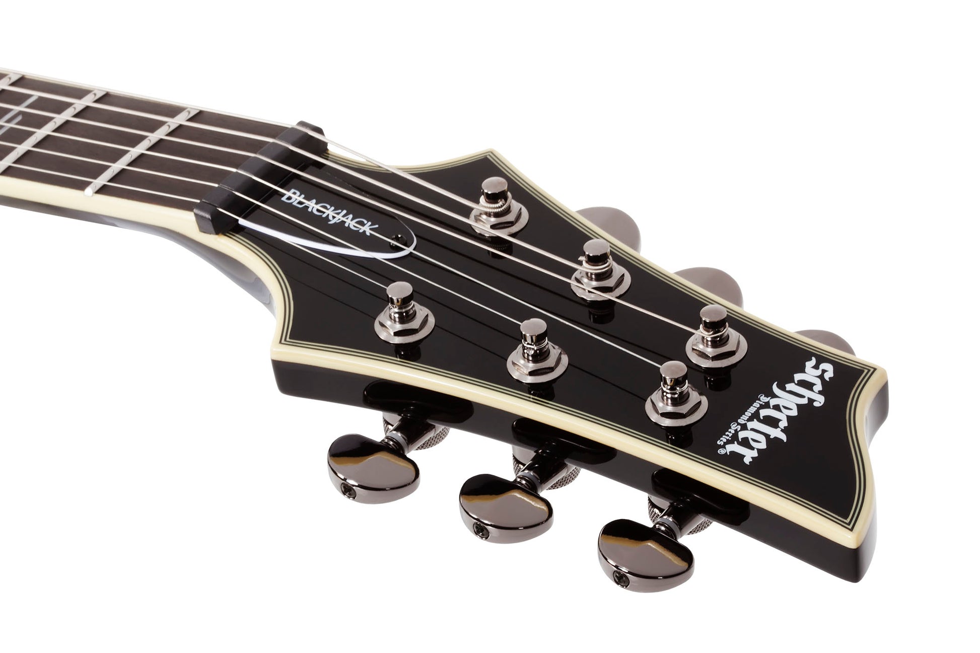 Schecter C-1 Blackjack GBLK Guitarra Eléctrica Gloss Black 8