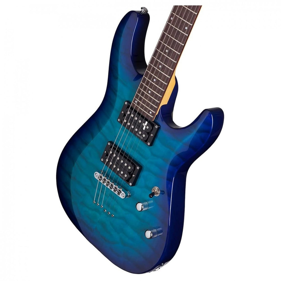 Schecter C-6 Plus OBB Guitarra Eléctrica Ocean Blue Burst 2