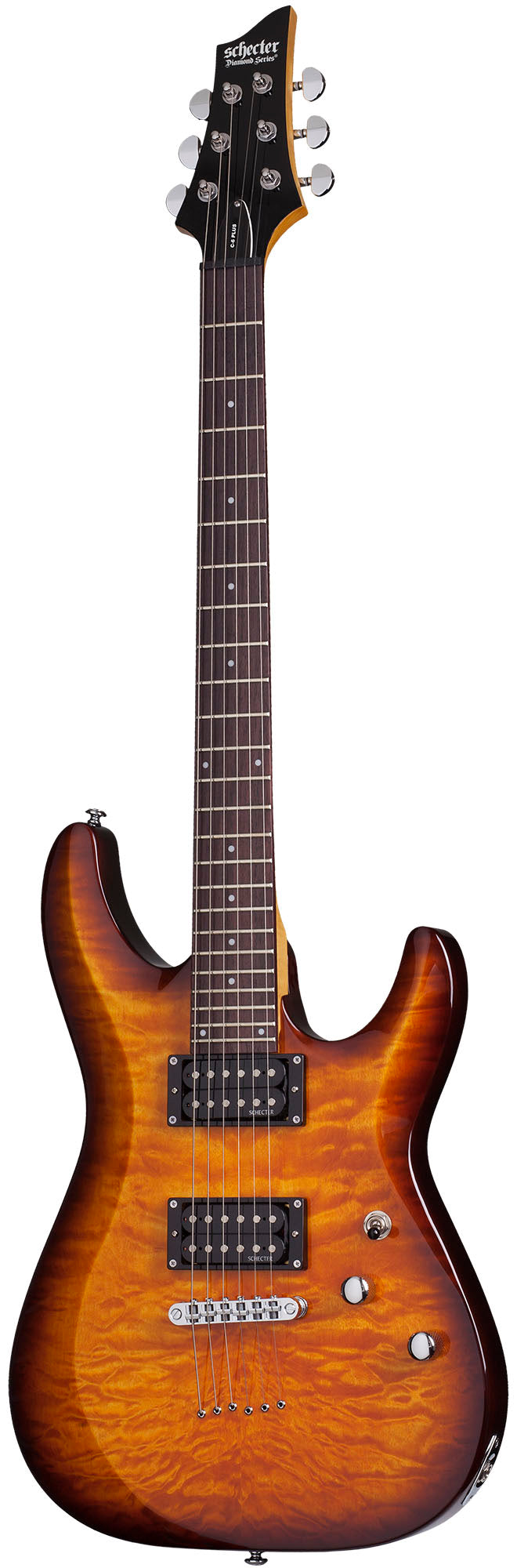 Schecter C-6 Plus VSB Guitarra Eléctrica Vintage Sunburst 1