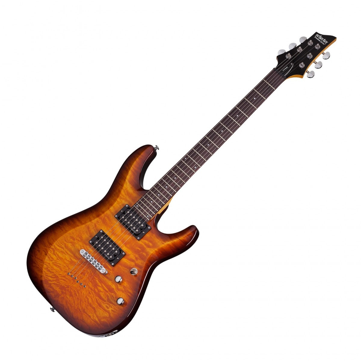 Schecter C-6 Plus VSB Guitarra Eléctrica Vintage Sunburst 8