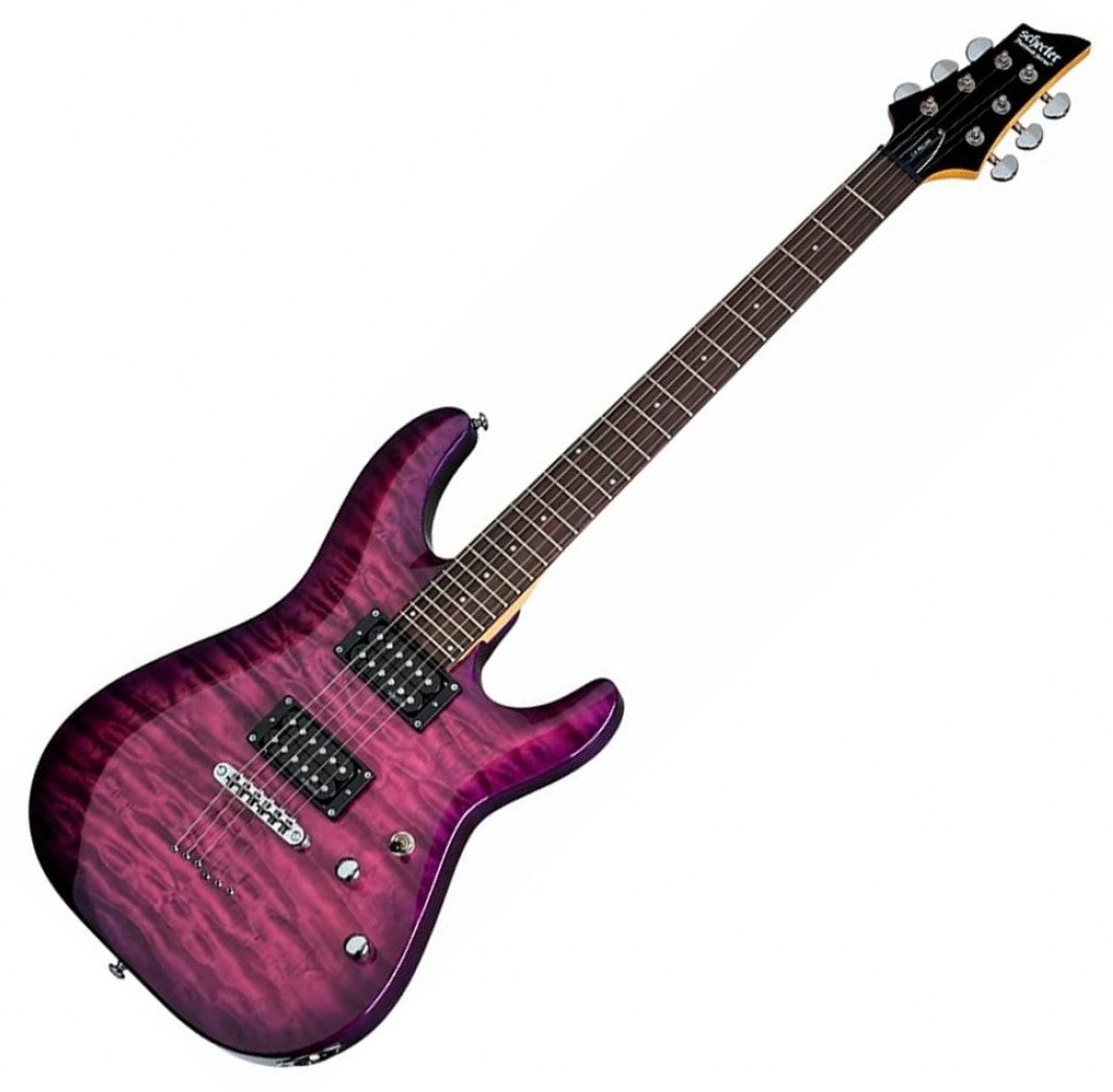 Schecter C-6 Plus EM Guitarra Eléctrica Electric Magenta 6