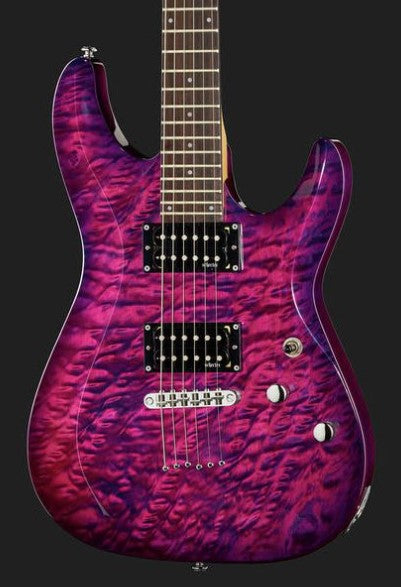 Schecter C-6 Plus EM Guitarra Eléctrica Electric Magenta 9